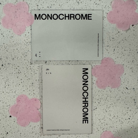 ⭐️ (BTS) JIN - MONOCHROME OFFICIAL PC