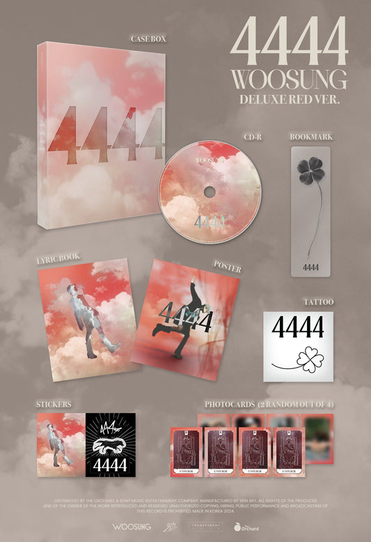 WOOSUNG 2ND ALBUM '4444' DELUXE (RED VER.)