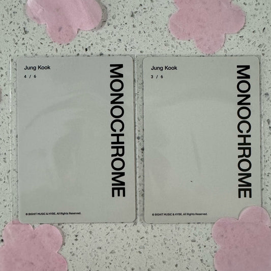 ⭐️ (BTS) JUNG KOOK - MONOCHROME OFFICIAL PC
