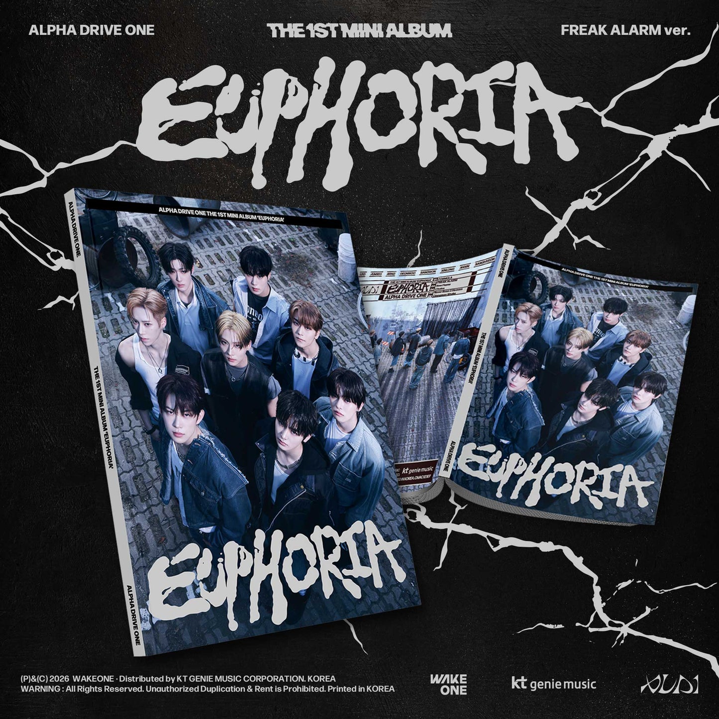 (PRE-ORDER) ALPHA DRIVE ONE - 1ST MINI ALBUM 'EUPHORIA' (FREAK ALARM VER)
