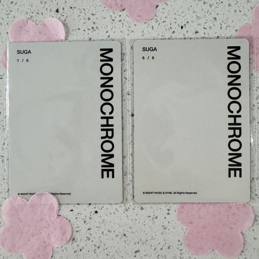 ⭐️ (BTS) SUGA - MONOCHROME OFFICIAL PC