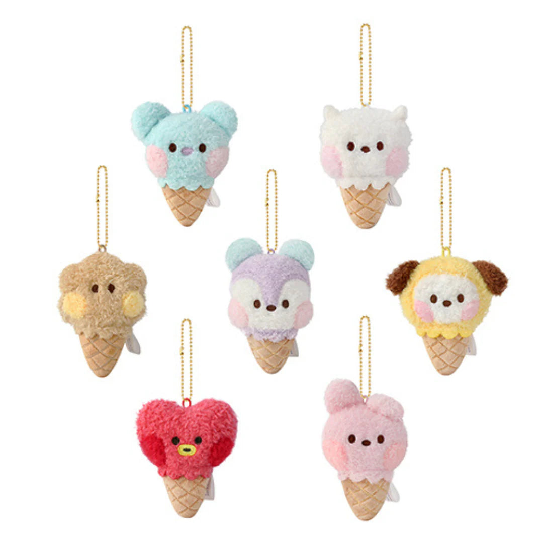 ⭐️ BT21 MININI ICE CREAM PLUSH (Llaveros)