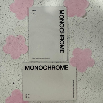 (BTS) JIMIN - MONOCHROME OFFICIAL PC
