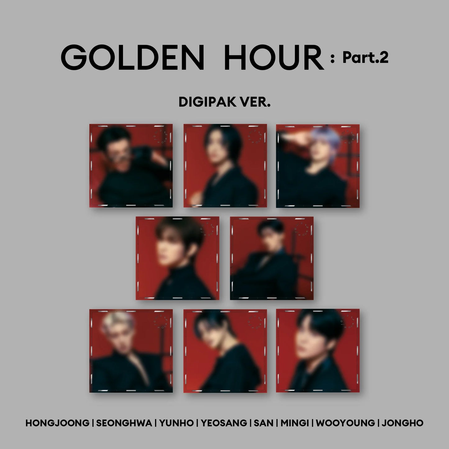 (Signed) ATEEZ - GOLDEN HOUR : Part.2 (Digipak) (Random)