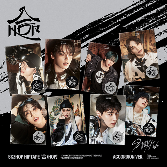 STRAY KIDS -  SKZHOP HIPTAPE [合 (HOP)] (ACCORDION Ver.) (Random Ver.)