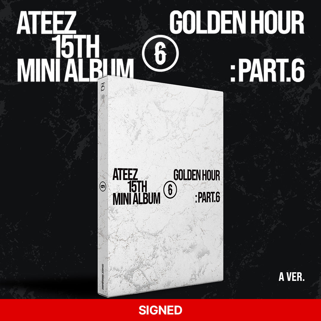 (PRE-ORDER) [Signed] ATEEZ - GOLDEN HOUR : Part.6 - Signed Standard (Firmados)