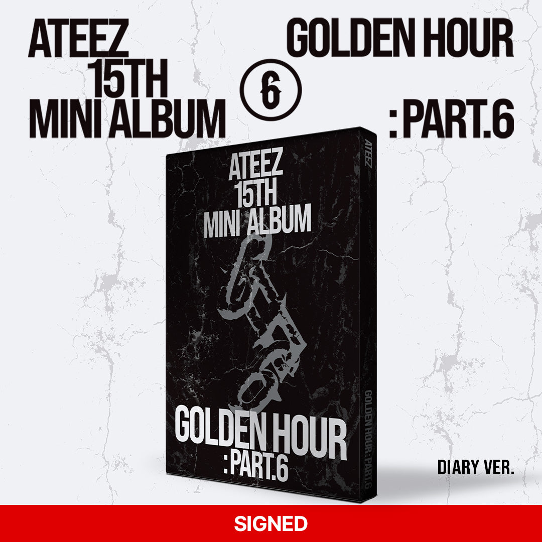 (PRE-ORDER) [Signed] ATEEZ - GOLDEN HOUR : Part.6 - Signed Standard (Firmados)