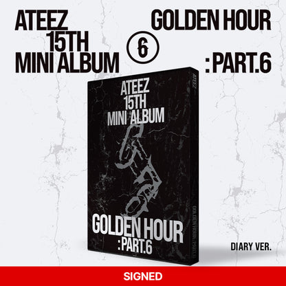 (PRE-ORDER) [Signed] ATEEZ - GOLDEN HOUR : Part.6 - Signed Standard (Firmados)