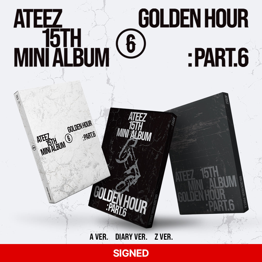 (PRE-ORDER) [Signed] ATEEZ - GOLDEN HOUR : Part.6 - Signed Standard (Firmados)