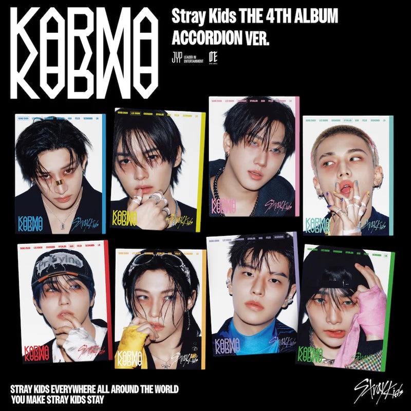 ⭐️  STRAY KIDS - 4th Album [KARMA] (ACCORDION)(RANDOM Ver.)