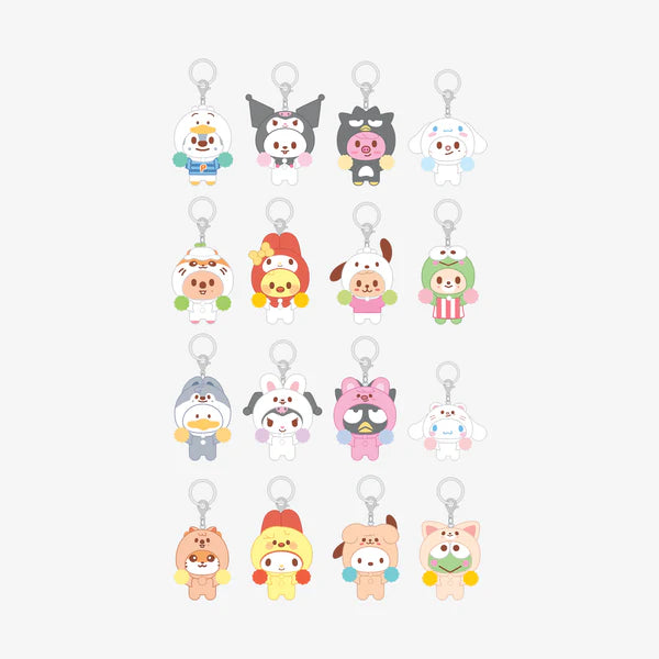 (PRE-ORDER) Stray Kids - Secret Flocked Figure Keyring (CHEER UP Ver.) (RANDOM) [SKZOO X SANRIO CHARACTERS](OFFICIAL MD)